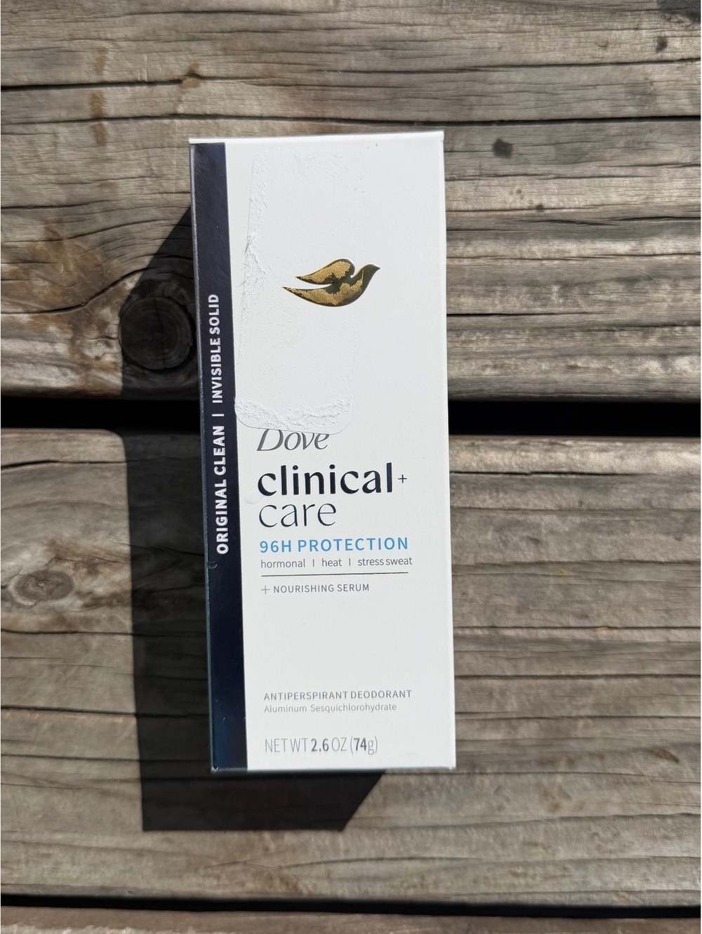 Dove Clinical+Care Antiperspirant Deodorant 2.6oz 96H Protection, Original Scent
